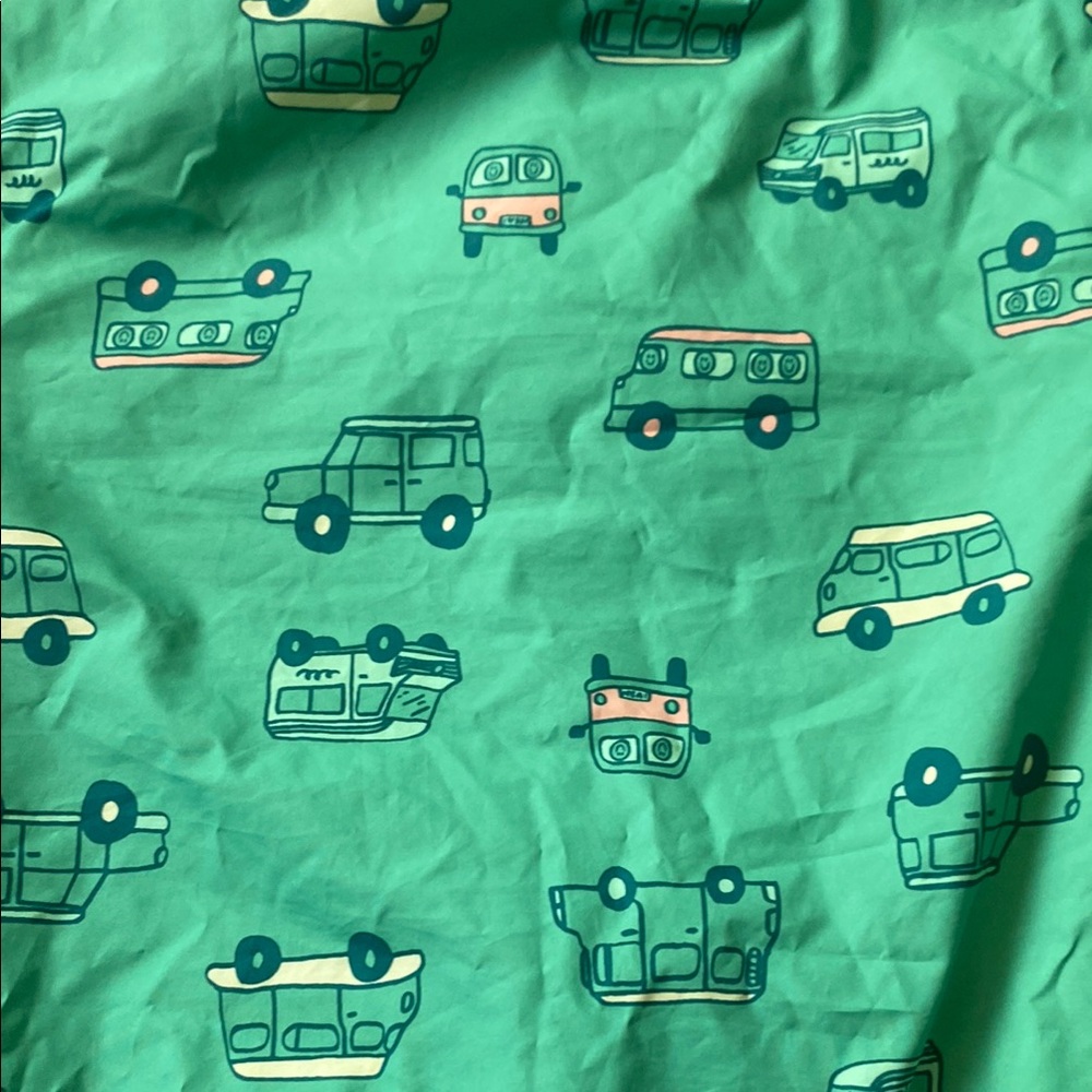 Cat & Jack Green Raincoat with Car Print - Picture 5 of 6